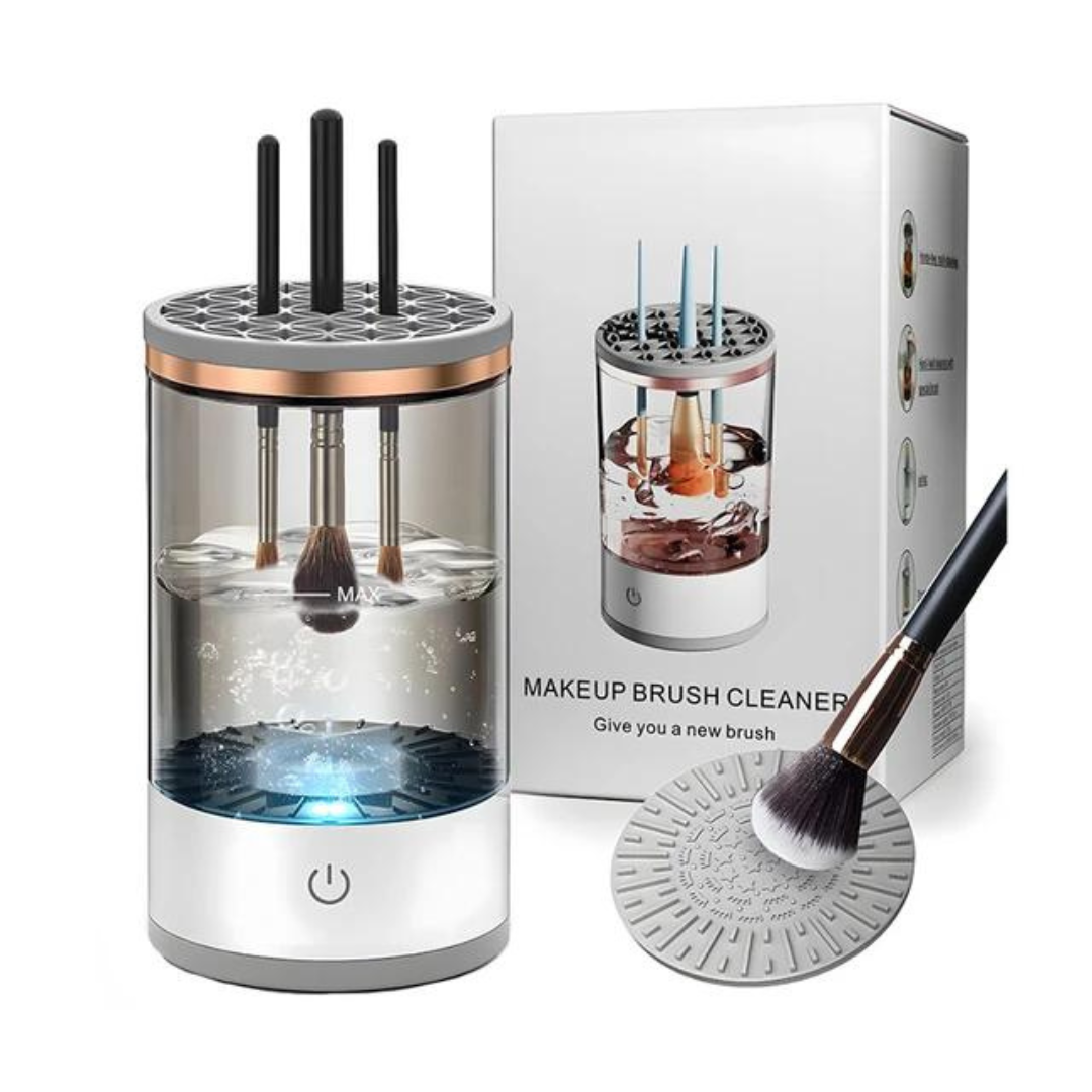 Limpador de Pincel de Maquiagem Elétrico - CleanPro + sabão  limpeza dos pincéis