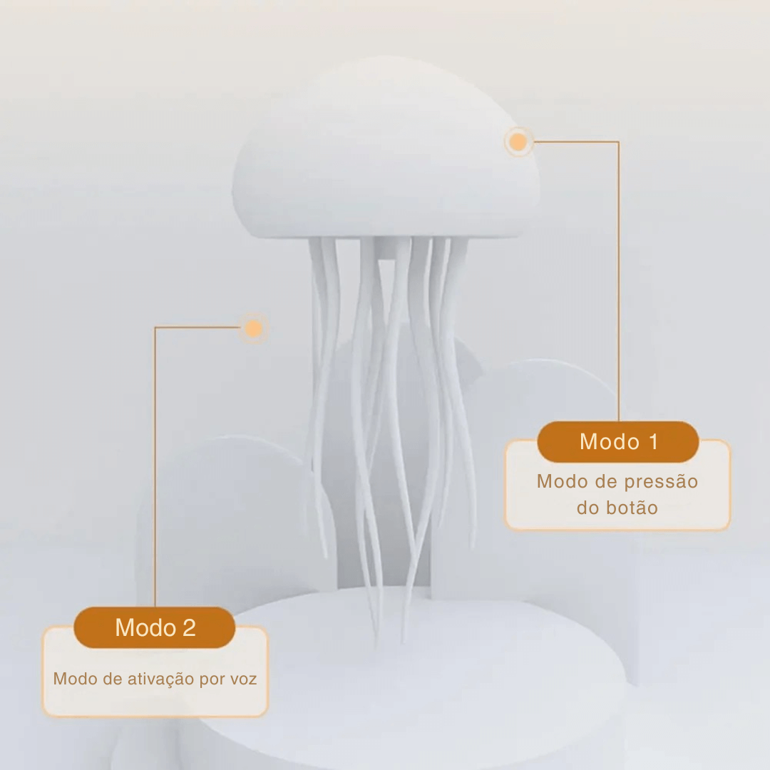 LÂMPADA NOTURNA MODELO ÁGUA-VIVA - Jellyfish Glow