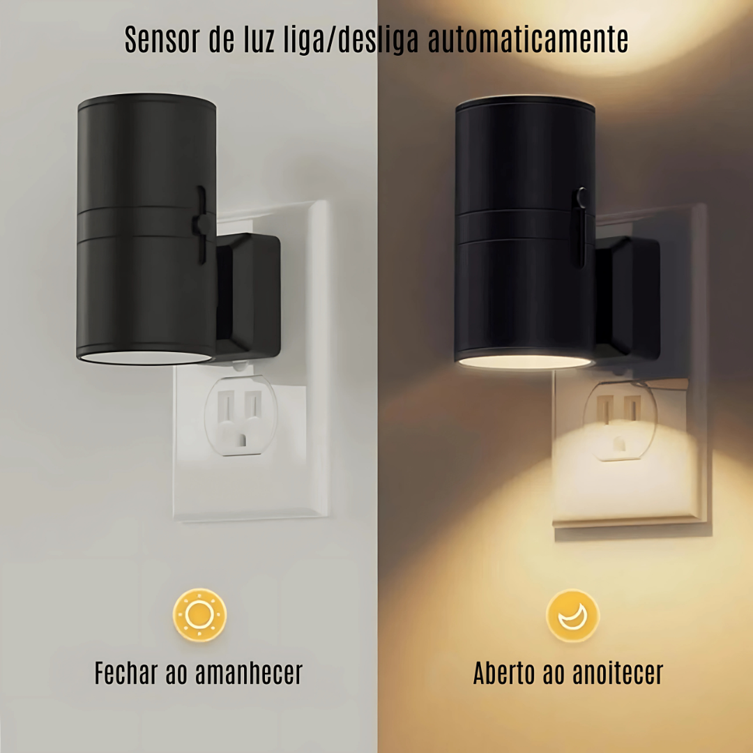 LUMINÁRIA NOTURNA PARA TOMADAS - Luz Suave