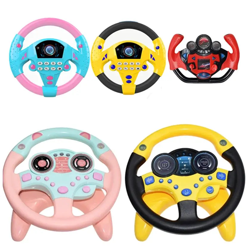 Volante interativo de brinquedo para crianças - Simulador de Direção