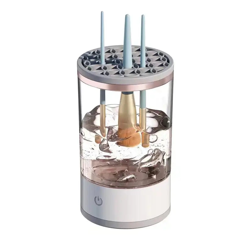 Limpador de Pincel de Maquiagem Elétrico - CleanPro + sabão  limpeza dos pincéis