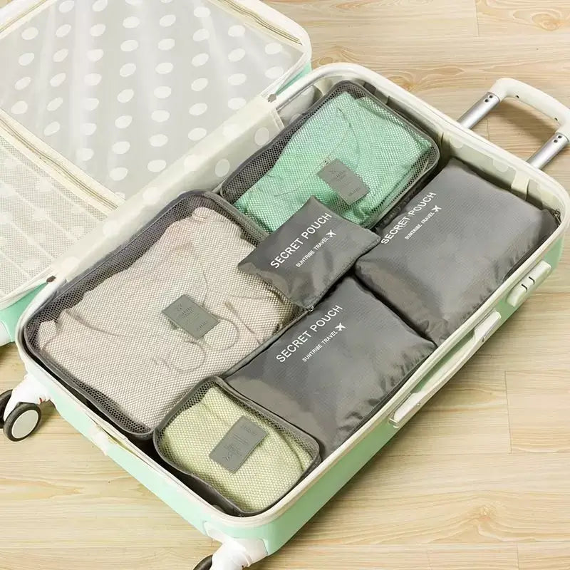 Kit de Bolsas organizadoras á prova d'água (+3 de Brinde)
